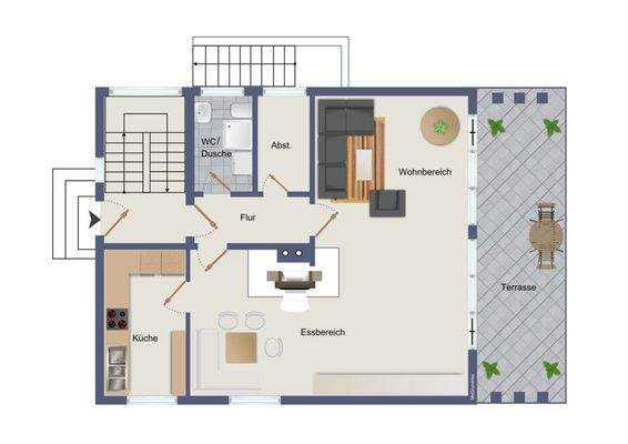 Erdgeschoss (kein Maßstab)