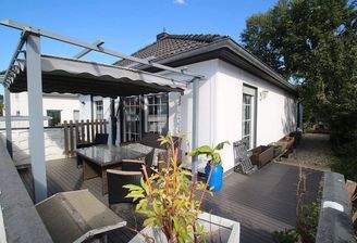 Der modernisierte Bungalow nahe Hamburg