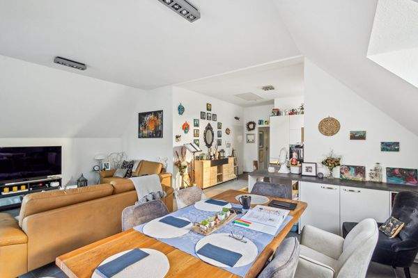 Wohn-/ Essbereich im Dachgeschoss