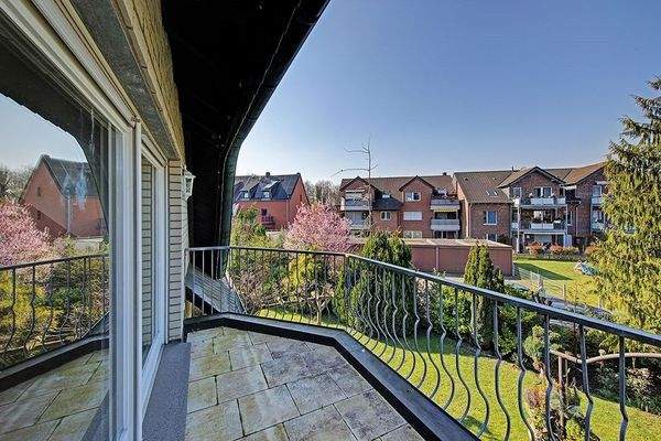 Der Ausblick vom Balkon