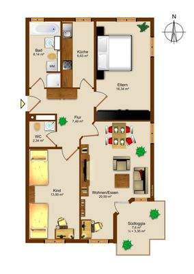 3-Zimmer-Eigentumswohnung