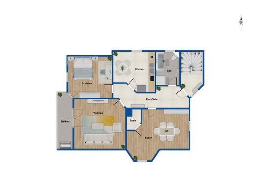 Grundriss Obergeschoss