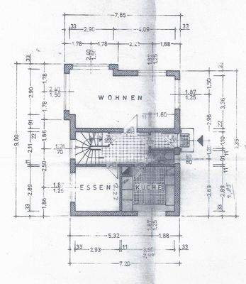 Erdgeschoss ( Grundriss nicht maßstabsgerecht )
