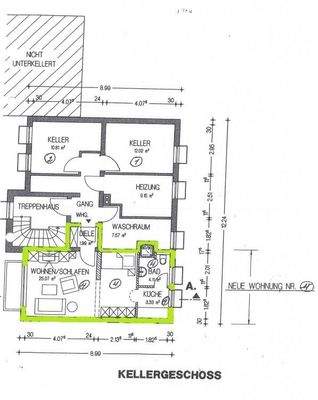 Grundriss Souterrain