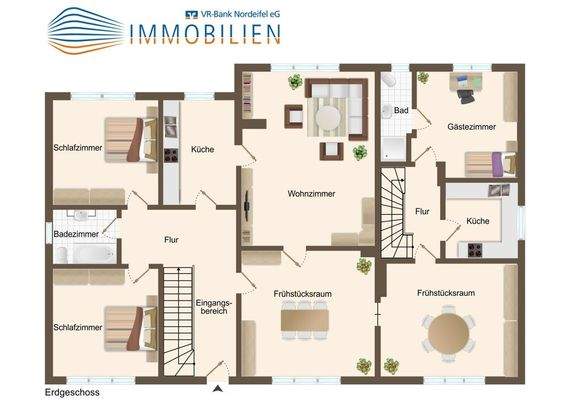 Grundrissskizze Erdgeschoss