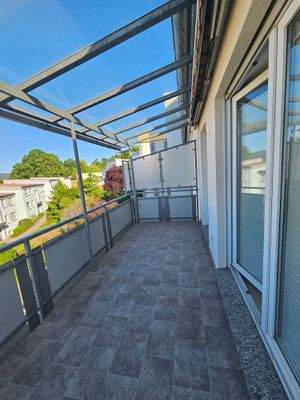 Balkon mit Überdachung