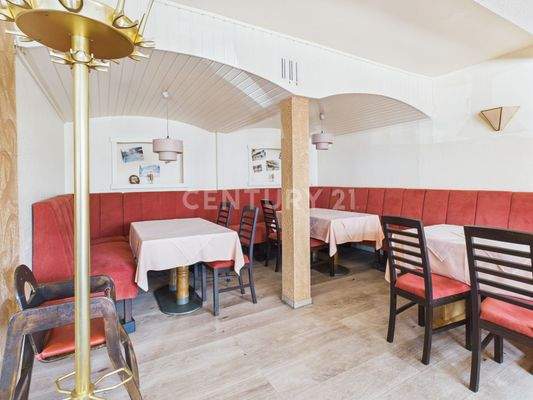 Restaurant hinterer Bereich