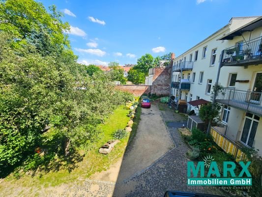 Blick vom Balkon