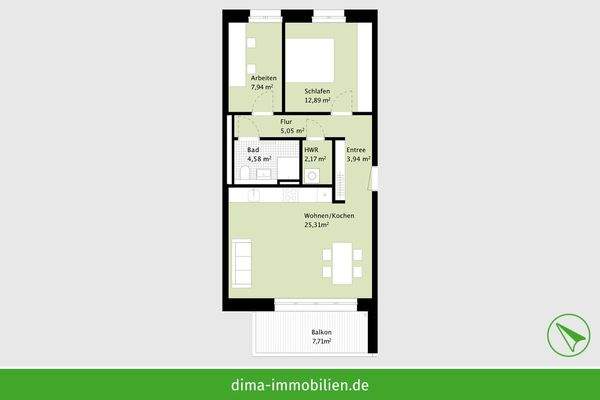 WE 01 im 1. OG (Vorderhaus)