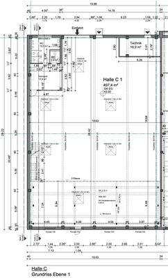Grundriss Halle C1 EG