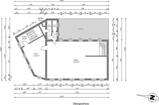 Obergeschoss (beispielhaft)