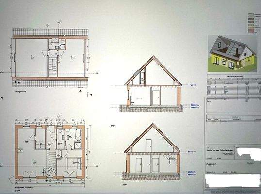 Grundriss / Ansichten