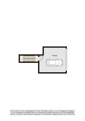 Garage mit Zugang zum Untergeschoss
