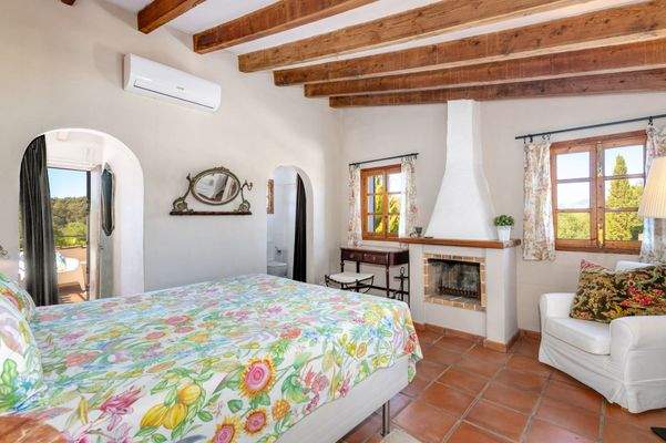 Eines der drei Schlafzimmer