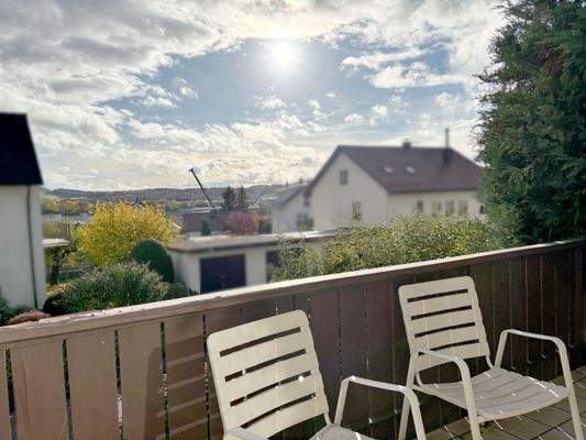 Ausblick vom vorderen Balkon