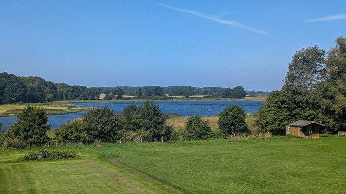 Blick vom Balkon der Einliegerwohnung