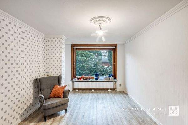 Eines der Zimmer im Erdgeschoss