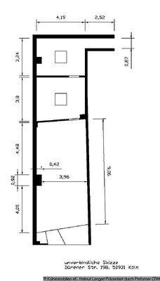 Grundriss des Blumenladens