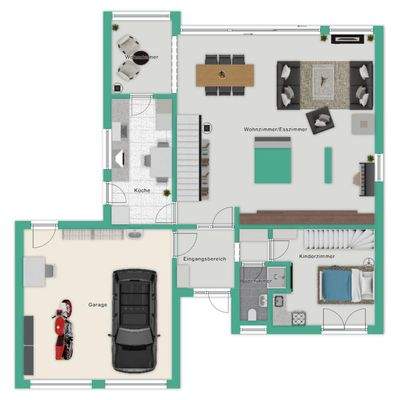 EG - Grundriss nicht maßstabsgetreu