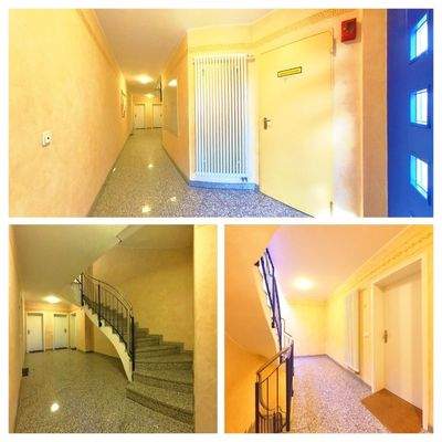 Eingangsbereich und Treppenhaus zur Wohnung