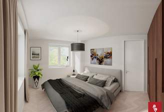 Visualisierung Schlafzimmer Wohnung 1
