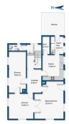 Grundriss Obergeschoss