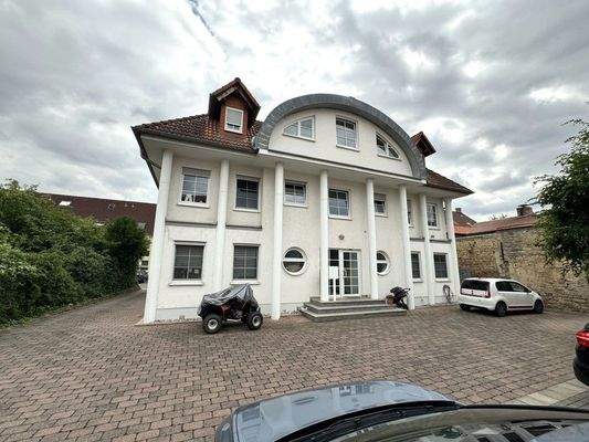 Blick von den Stellplätzen