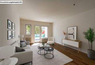 Wohnzimmer mit KI bearbeitet