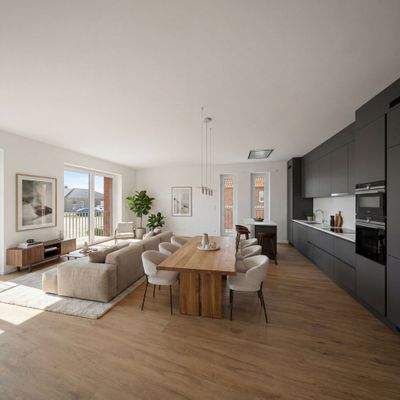 Wohn- und Esszimmer / KI-Staging
