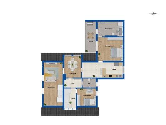 Grundriss Obergeschoss