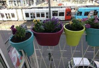 Blick v. Balkon zum Salierring