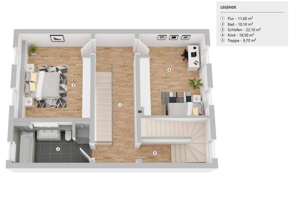 Grundriss 1. Obergeschoss