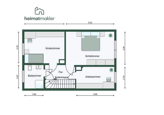 Grundriss 1. Obergeschoss