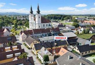 Drohnenansicht Ortschaft