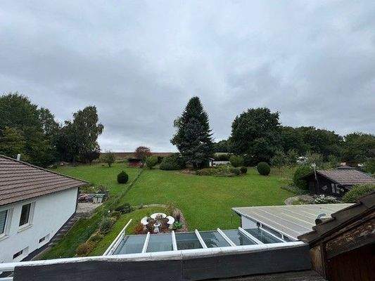 Wie Blick vom Balkon