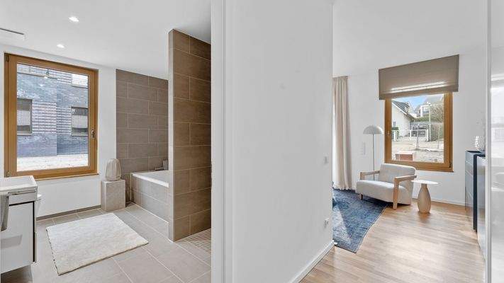 Musterwohnung Ankleide_Bad_Schlafen