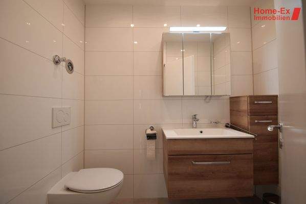 Das separate WC mit modernen badmöbeln 