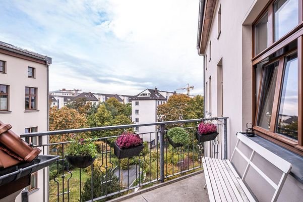 Balkon mit Westausrichtung