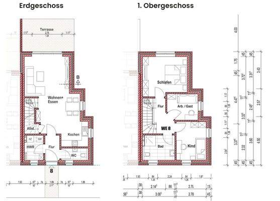 Grundriss Gebäude 4 - WE8