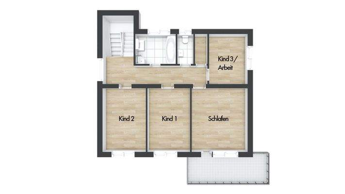 Grundriss Obergeschoss