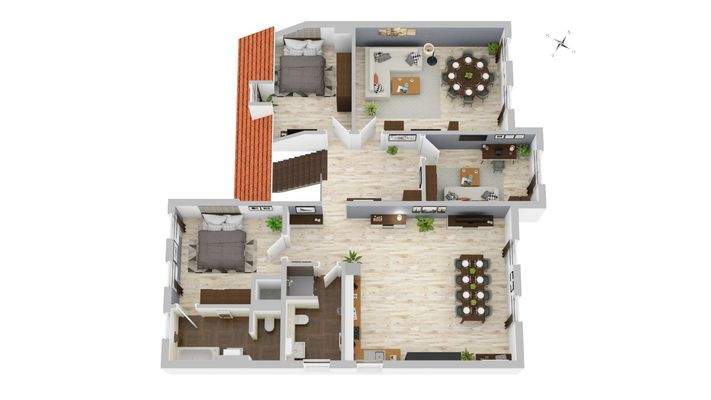 Idee zum geplanten und genehmigten Umbau