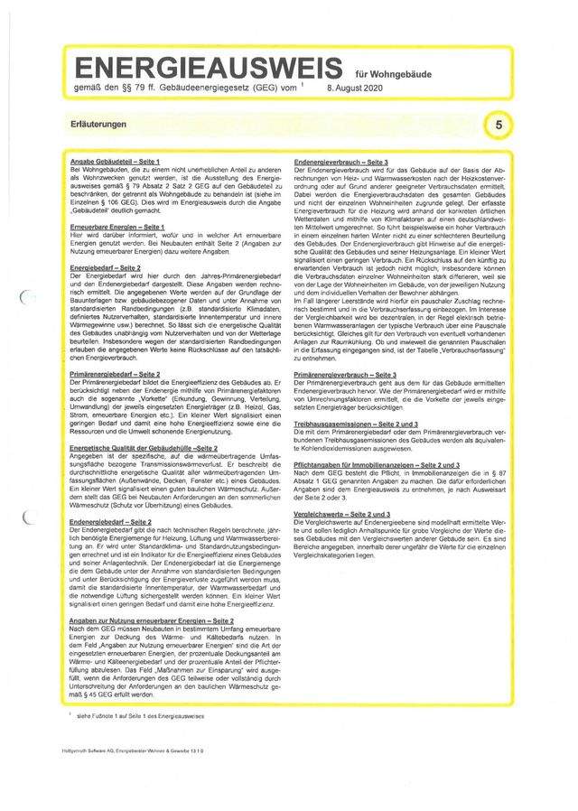 Energieausweis gültig bis 30.01.2035 