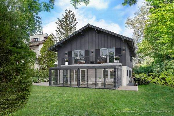 Visualisierung der Gartenansicht.