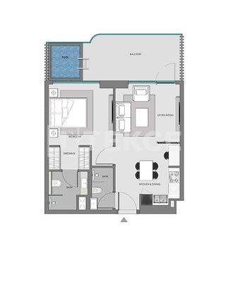 Investment Apartments with Private Pool and Balcony in Arjan Dubai