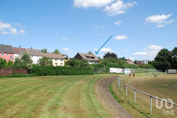 Blick vom Fußballplatz