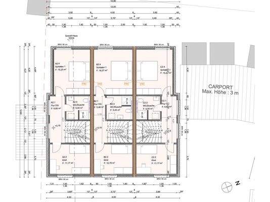 Grundriss 1. OG - vorderes Haus
