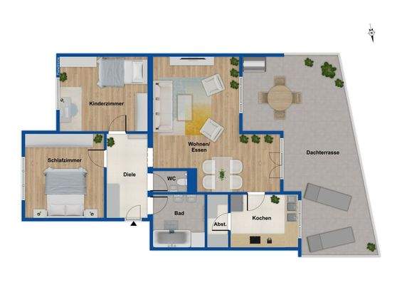 Grundriss - 1. Obergeschoss