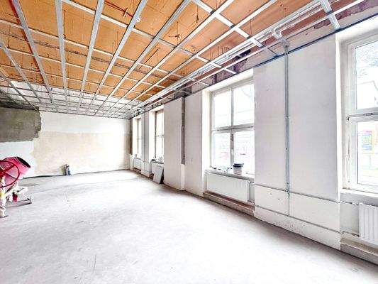 Innenansicht im Ausbau