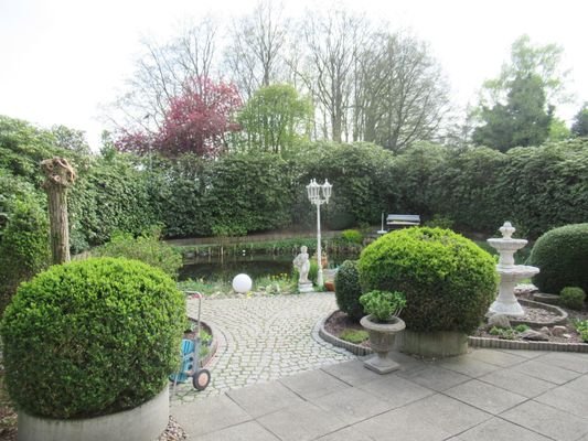 Blick auf den Teich 