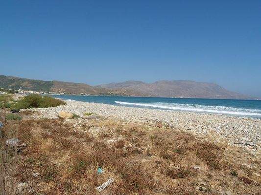 Kreta, Kissamos: Großes Grundstück direkt am Meer zu verkaufen
